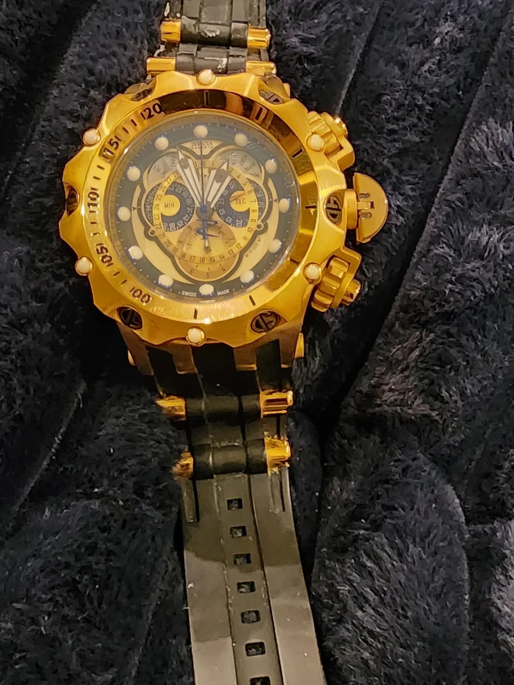 Men’s Gold Chronograph Watch - Gold/Black